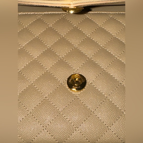 Saint Laurent ENVELOPE MEDIUM IN QUILTED GRAIN DE POUDRE EMBOSSED LEATHER - Picture 11 of 14